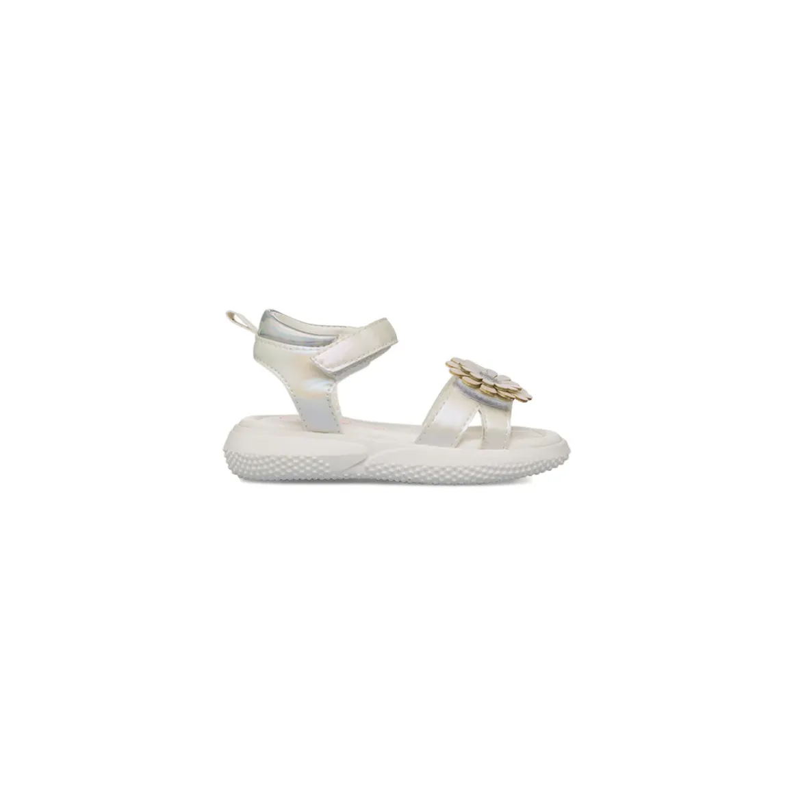 Sandali Bianchi da Bambina Primi Passi con fiore in rilievo Le scarpe di Alice