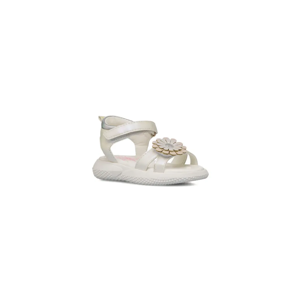 Sandali Bianchi da Bambina Primi Passi con fiore in rilievo Le scarpe di Alice
