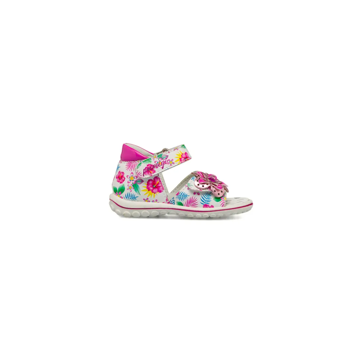 Sandali bianchi da Bambina Primi Passi con dettaglio fiore Primigi