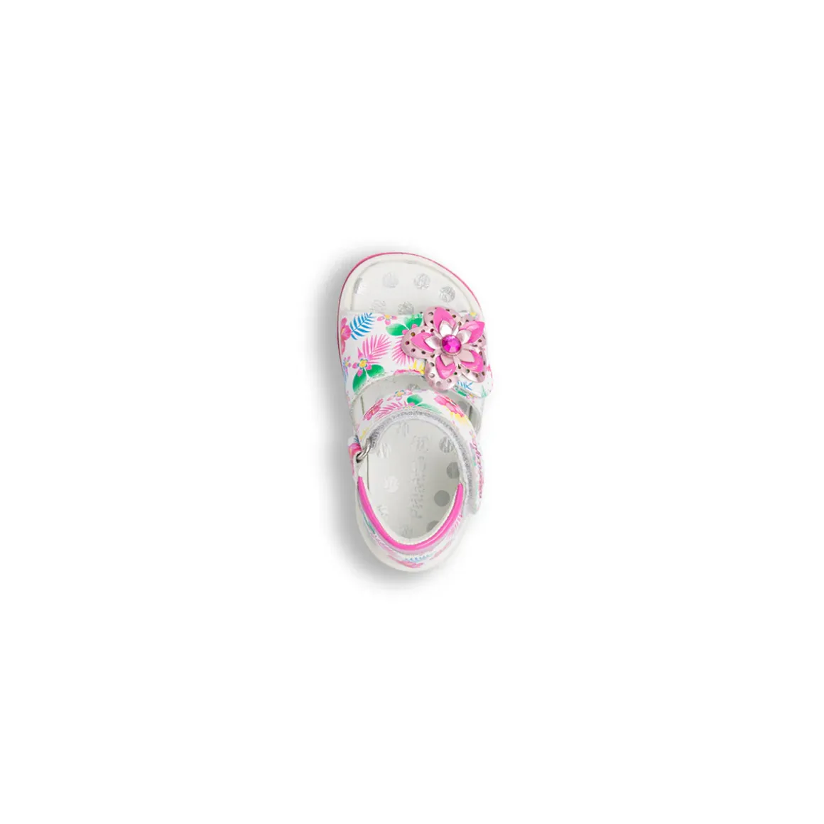 Sandali bianchi da Bambina Primi Passi con dettaglio fiore Primigi