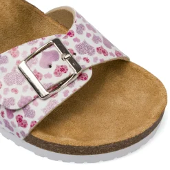 Sandali bianchi da Ragazza con stampa cuori rosa Dieci Baci
