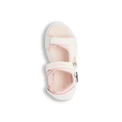 Sandali Bianchi da Ragazza con inserti rosa e patch rosa e arcobaleno Lumberjack