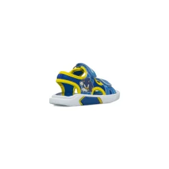 Sandali Blu Bambino con doppi strappi e grafiche colorate Sonic
