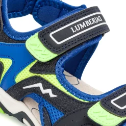Sandali Blu da Bambino con dettagli fluo Lumberjack
