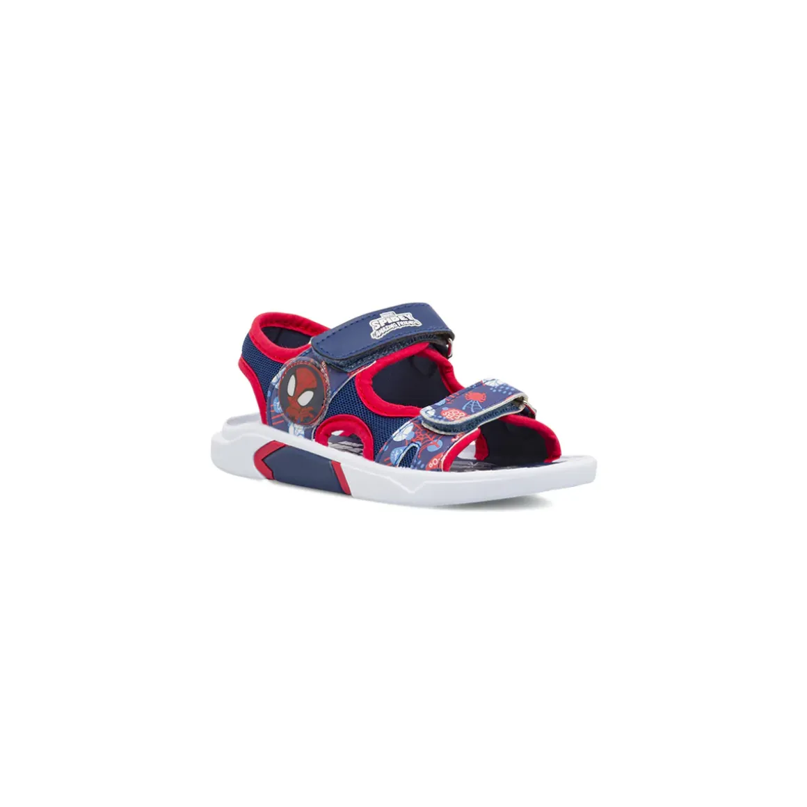 Sandali blu da Bambino con doppi strappi e grafiche Spidey Spiderman