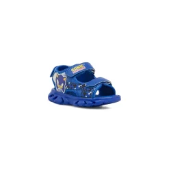 Sandali blu da Bambino con doppia chiusura a strappo e luci Sonic