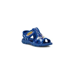 Sandali blu da Bambino con doppia chiusura a strappo e grafiche Sonic