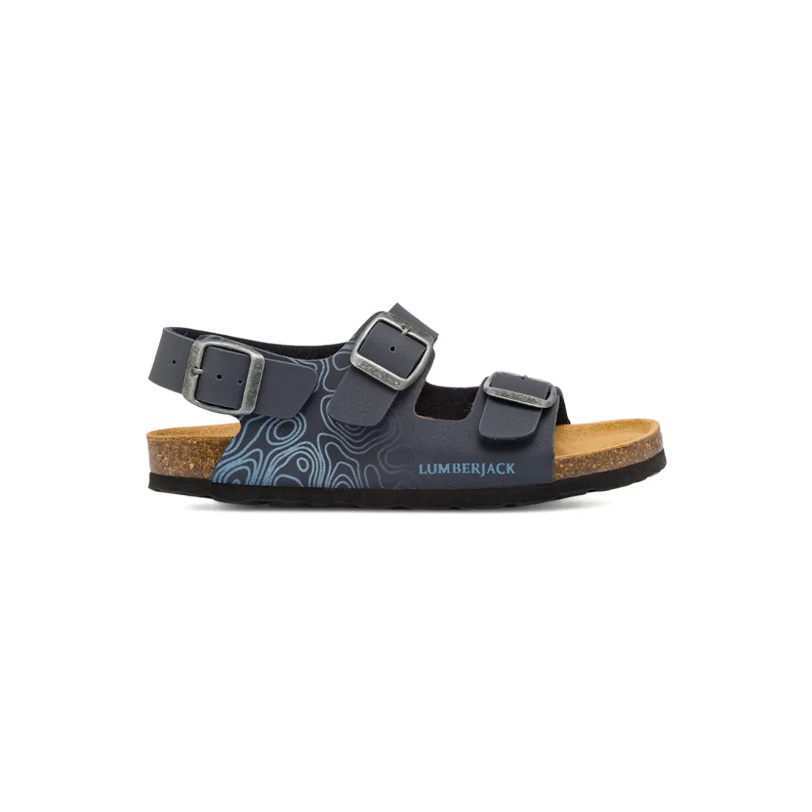 Sandali Blu da Bambino con doppia fibbia regolabile Lumberjack