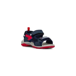 Sandali blu da Bambino con inserto freccia rossa Primigi