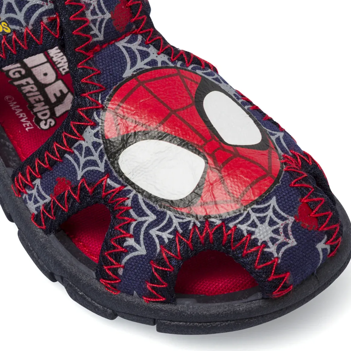 Sandali Blu da Bambino con punta chiusa e velcro Spiderman
