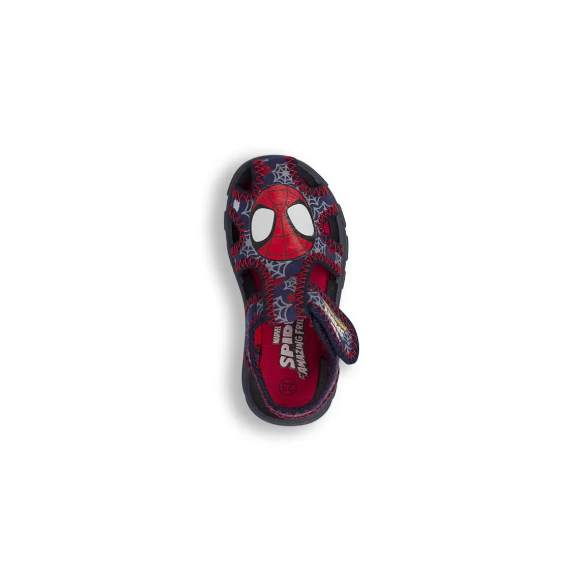 Sandali Blu da Bambino con punta chiusa e velcro Spiderman