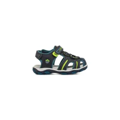 Sandali blu da Bambino con punta chiusa e dettagli fluo Lumberjack