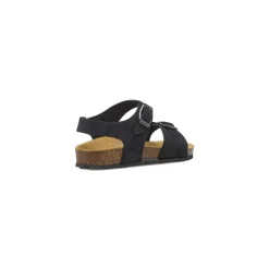 Sandali blu da Bambino con sottopiede in pelle e fibbie Weep & Smile