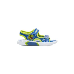 Sandali Blu da Bambino con stampe dinosauri e velcro Dinosauri