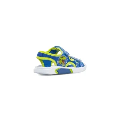 Sandali Blu da Bambino con stampe dinosauri e velcro Dinosauri