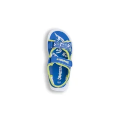Sandali Blu da Bambino con stampe dinosauri e velcro Dinosauri