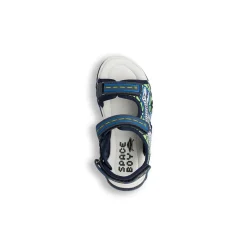 Sandali blu da Bambino con strappo e stampa dinosauri Space Boy