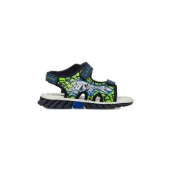 Sandali blu da Bambino con strappo e stampa dinosauri Space Boy