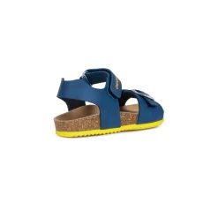 Sandali blu da Bambino con suola in contrasto traspirante Geox