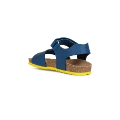 Sandali blu da Bambino con suola in contrasto traspirante Geox