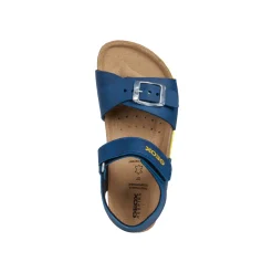 Sandali blu da Bambino con suola in contrasto traspirante Geox