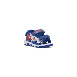 Sandali blu da Bambino con triplo strappo e stampe Spiderman
