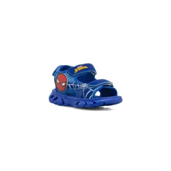 Sandali blu da Bambino con triplo strappo e luci Marvel Spiderman