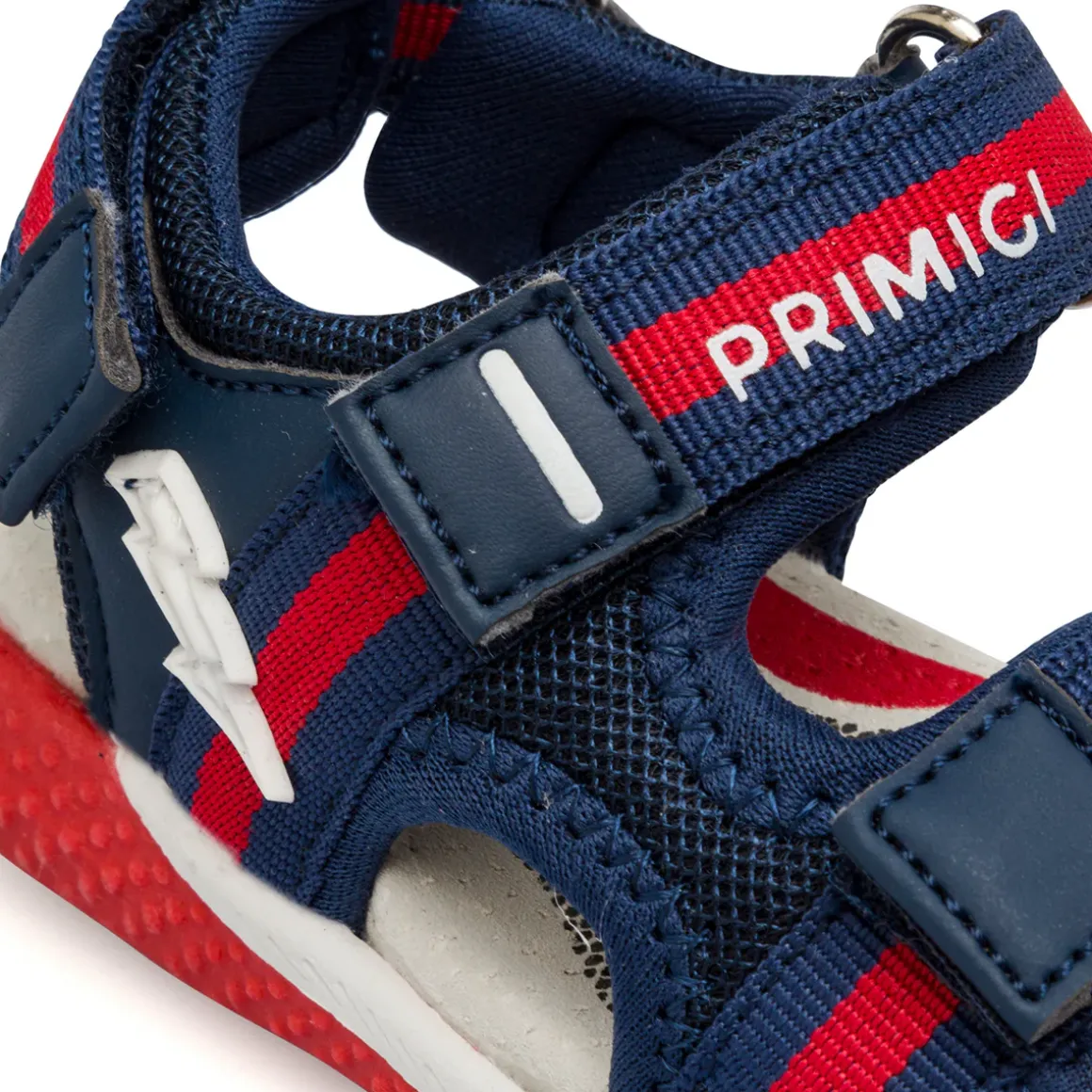 Sandali blu da Bambino Primi Passi con dettagli Rossi Primigi