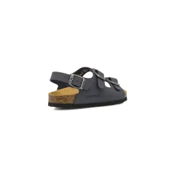 Sandali blu da Ragazzo con fibbie e soletta in pelle Lumberjack