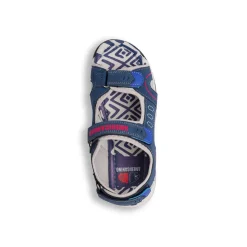 Sandali Blu da ragazzo con logo e dettagli rossi Americanino