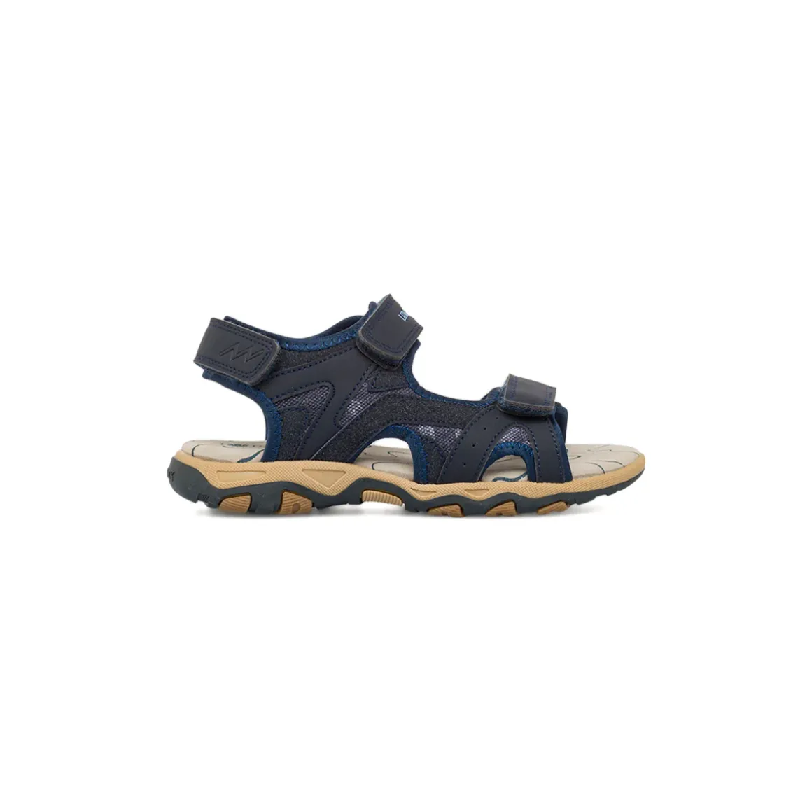 Sandali Blu da Ragazzo con sottopiede in Pelle e logo Lumberjack