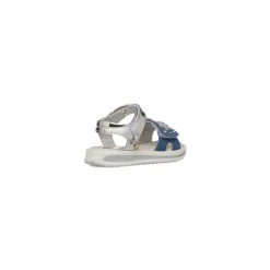 Sandali blu effetto jeans da Bambina con farfalle Le scarpe di Alice
