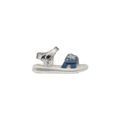 Sandali blu effetto jeans da Bambina con farfalle Le scarpe di Alice