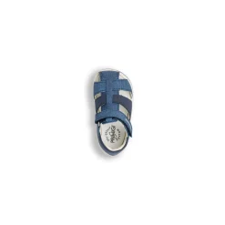Sandali blu effetto Jeans Primi Passi Bambino con logo Primigi