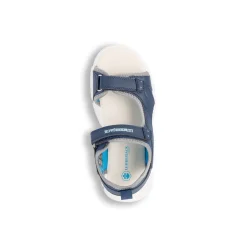 Sandali Blu navy da Ragazzo con inserti grigi e strappo in velcro Lumberjack