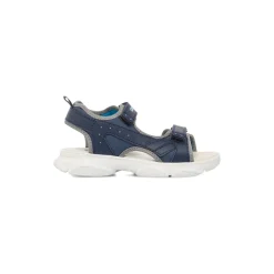 Sandali Blu navy da Ragazzo con inserti grigi e strappo in velcro Lumberjack