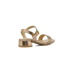 Sandali Champagne da Bambina con strass decorativi Dieci Baci