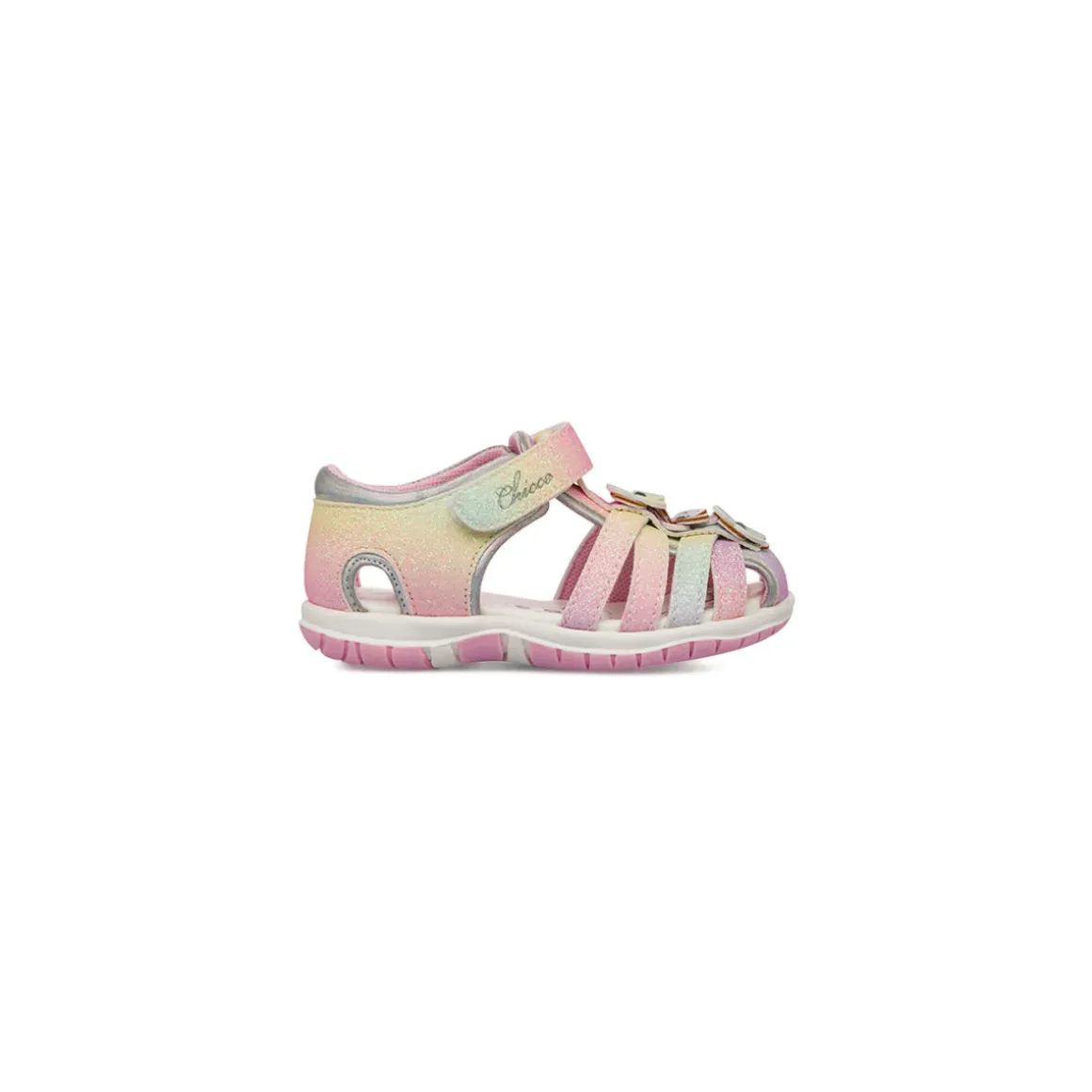 Sandali chiusi glitter arcobaleno da Bambina Primi Passi Chicco