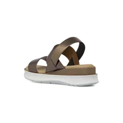 Sandali comfort bronzo da Donna con zeppa 4.5 cm P Soft