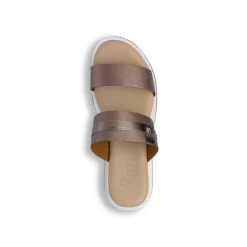 Sandali Comfort colore bronzo da Donna con doppia fascia P Soft