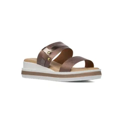 Sandali Comfort colore bronzo da Donna con doppia fascia P Soft