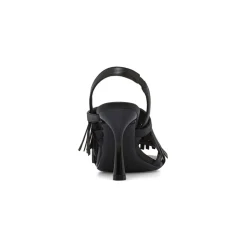 Sandali con tacco neri da Donna con frange Swish Jeans