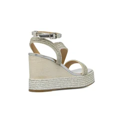 Sandali con zeppa da Donna argento con strass Swish Jeans