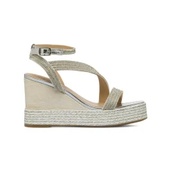 Sandali con zeppa da Donna argento con strass Swish Jeans