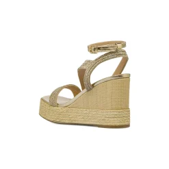 Sandali con zeppa da Donna color oro con strass Swish Jeans