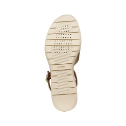 Sandali con zeppa oro da Donna con suola traspirante Geox