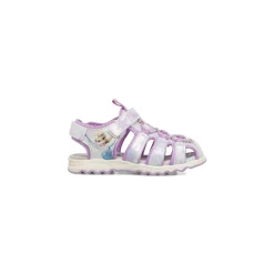 Sandali da Bambina bianchi e lilla glitter con soletta in pelle Frozen