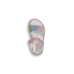 Sandali da Bambina con glitter arcobaleno e soletta in pelle Primigi