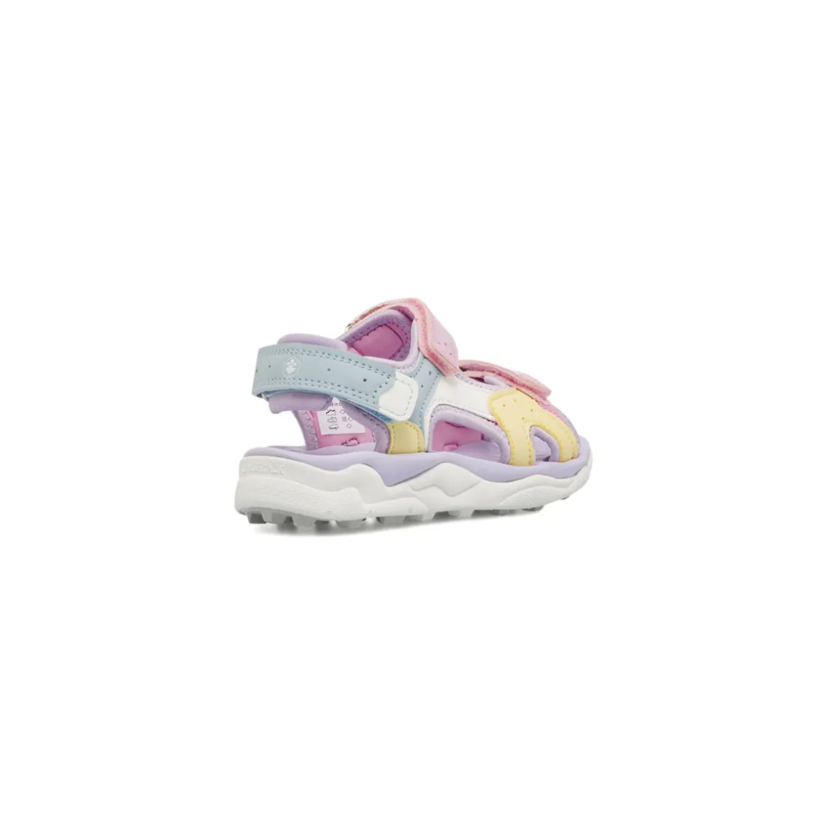 Sandali da Bambina multicolore rosa con triplo strappo Lumberjack