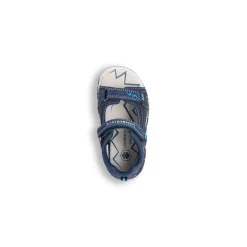 Sandali da Bambino Primi Passi blu con sottopiede in Pelle Lumberjack